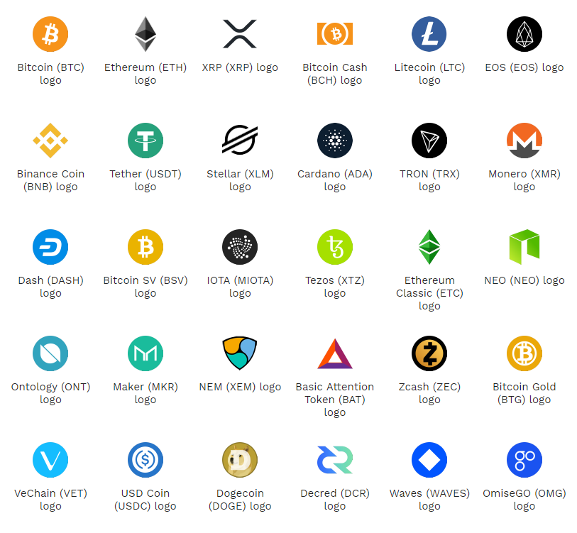 Crypto logos